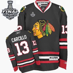 Daniel Carcillo Chicago Blackhawks Reebok Authentic Black Third 2015 Stanley Cup Jersey