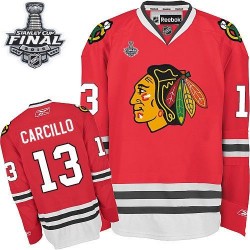Daniel Carcillo Chicago Blackhawks Reebok Authentic Red Home 2015 Stanley Cup Jersey