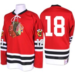 Denis Savard Chicago Blackhawks Mitchell and Ness Authentic Red 1960-61 Throwback Jersey
