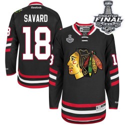 Denis Savard Chicago Blackhawks Reebok Premier Black 2014 Stadium Series 2015 Stanley Cup Jersey