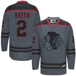 Duncan Keith Chicago Blackhawks Reebok Authentic Charcoal Cross Check Fashion Jersey