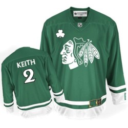 Duncan Keith Chicago Blackhawks Reebok Authentic Green St Patty's Day Jersey