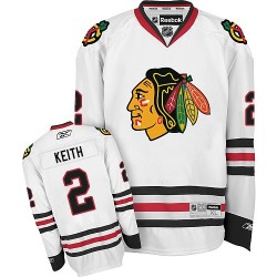 Duncan Keith Chicago Blackhawks Reebok Authentic White Away Jersey