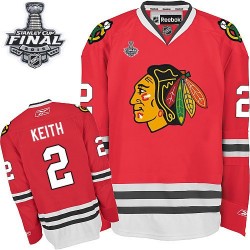 Duncan Keith Chicago Blackhawks Reebok Authentic Red Home 2015 Stanley Cup Jersey