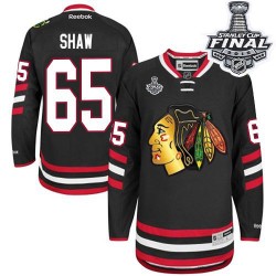 Andrew Shaw Chicago Blackhawks Reebok Premier Black 2014 Stadium Series 2015 Stanley Cup Jersey
