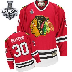 ED Belfour Chicago Blackhawks CCM Premier Red Throwback 2015 Stanley Cup Jersey