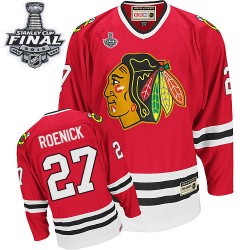 Jeremy Roenick Chicago Blackhawks CCM Authentic Red Throwback 2015 Stanley Cup Jersey