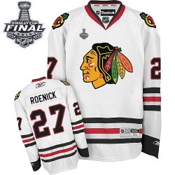Jeremy Roenick Chicago Blackhawks Reebok Authentic White Away 2015 Stanley Cup Jersey