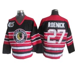 Jeremy Roenick Chicago Blackhawks CCM Premier Red/Black Throwback 75TH Jersey