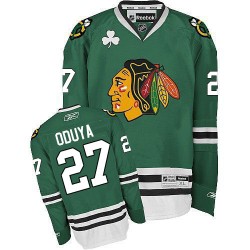 Johnny Oduya Chicago Blackhawks Reebok Authentic Green Jersey