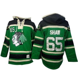 Andrew Shaw Chicago Blackhawks Premier Green Old Time Hockey Sawyer Hooded Sweatshirt Jersey