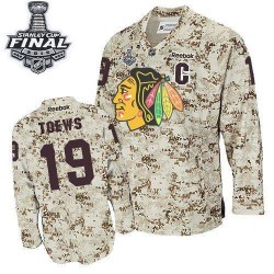 Jonathan Toews Chicago Blackhawks Reebok Authentic Camouflage 2015 Stanley Cup Jersey