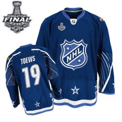 Jonathan Toews Chicago Blackhawks Reebok Authentic Navy Blue 2011 All Star 2015 Stanley Cup Jersey