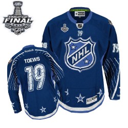 Jonathan Toews Chicago Blackhawks Reebok Authentic Navy Blue 2012 All Star 2015 Stanley Cup Jersey