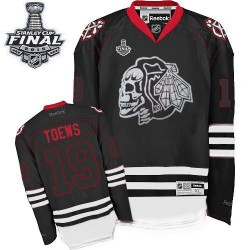 Jonathan Toews Chicago Blackhawks Reebok Authentic Black Ice New 2015 Stanley Cup Jersey