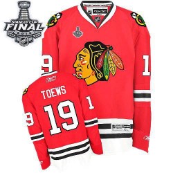 Jonathan Toews Chicago Blackhawks Reebok Authentic Red Home 2015 Stanley Cup Jersey