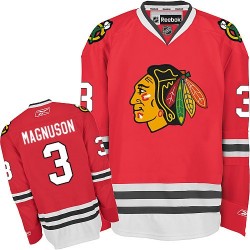 Keith Magnuson Chicago Blackhawks Reebok Authentic Red Home Jersey
