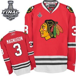 Keith Magnuson Chicago Blackhawks Reebok Authentic Red Home 2015 Stanley Cup Jersey