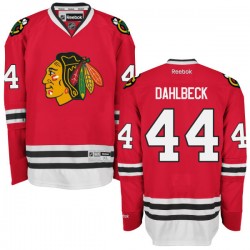 Klas Dahlbeck Chicago Blackhawks Reebok Premier Red Home Jersey