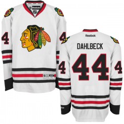 Klas Dahlbeck Chicago Blackhawks Reebok Premier White Away Jersey