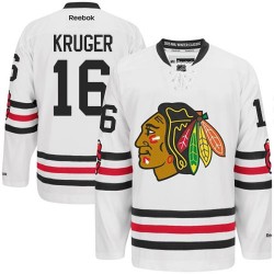 Marcus Kruger Chicago Blackhawks Reebok Authentic White 2015 Winter Classic Jersey