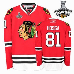 Marian Hossa Chicago Blackhawks Reebok Authentic Red 2013 Stanley Cup Champions Jersey