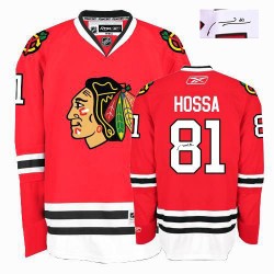Marian Hossa Chicago Blackhawks Reebok Authentic Red Autographed Home Jersey