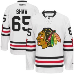 Youth Andrew Shaw Chicago Blackhawks Reebok Authentic White 2015 Winter Classic Jersey