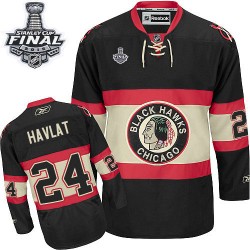 Martin Havlat Chicago Blackhawks Reebok Authentic Black New Third 2015 Stanley Cup Jersey