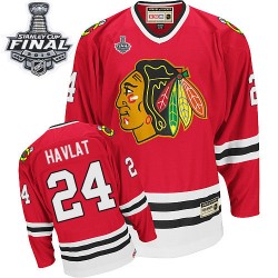 Martin Havlat Chicago Blackhawks CCM Authentic Red Throwback 2015 Stanley Cup Jersey