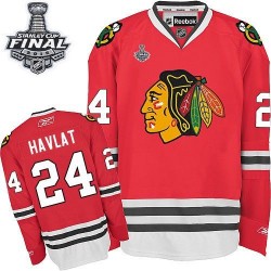 Martin Havlat Chicago Blackhawks Reebok Authentic Red Home 2015 Stanley Cup Jersey
