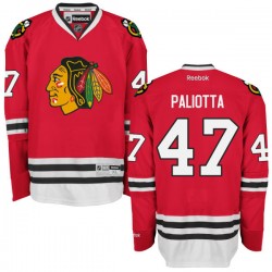 Michael Paliotta Chicago Blackhawks Reebok Premier Red Home Jersey