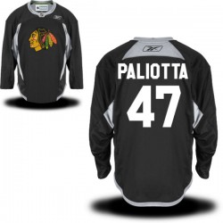 Michael Paliotta Chicago Blackhawks Reebok Authentic Black Practice Alternate Jersey
