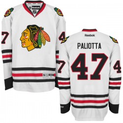 Women's Michael Paliotta Chicago Blackhawks Reebok Authentic White Away Jersey