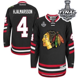 Niklas Hjalmarsson Chicago Blackhawks Reebok Authentic Black 2014 Stadium Series 2015 Stanley Cup Jersey