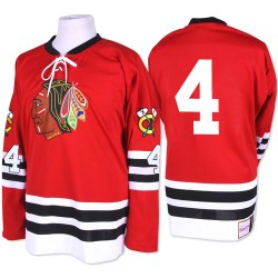 Niklas Hjalmarsson Chicago Blackhawks Mitchell and Ness Authentic Red 1960-61 Throwback Jersey