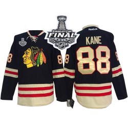 Patrick Kane Chicago Blackhawks Reebok Authentic Black 2015 Winter Classic 2015 Stanley Cup Jersey