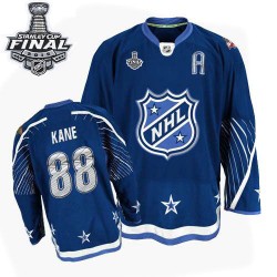 Patrick Kane Chicago Blackhawks Reebok Authentic Navy Blue 2011 All Star 2015 Stanley Cup Jersey
