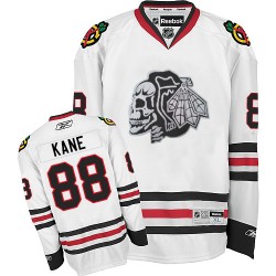 Patrick Kane Chicago Blackhawks Reebok Authentic White Skull Jersey