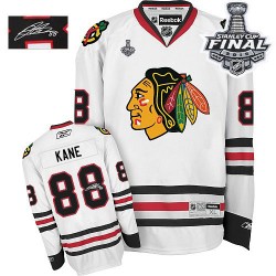 Patrick Kane Chicago Blackhawks Reebok Authentic White Autographed Away 2015 Stanley Cup Jersey