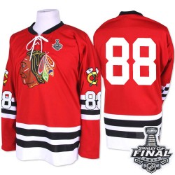 Patrick Kane Chicago Blackhawks Mitchell and Ness Premier Red 1960-61 Throwback 2015 Stanley Cup Jersey
