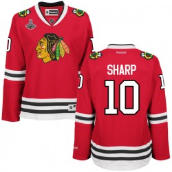 Women's Patrick Sharp Chicago Blackhawks Reebok Authentic Red Home 2015 Stanley Cup Champions Jersey