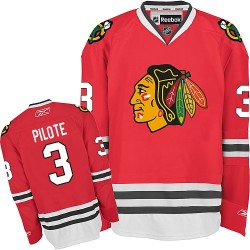 Pierre Pilote Chicago Blackhawks Reebok Authentic Red Home Jersey