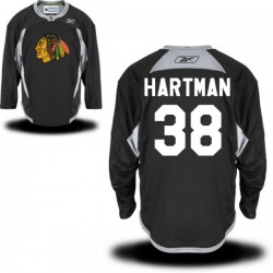 Ryan Hartman Chicago Blackhawks Reebok Premier Black Practice Alternate Jersey