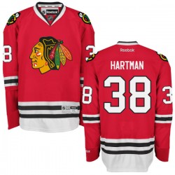 Ryan Hartman Chicago Blackhawks Reebok Authentic Red Home Jersey
