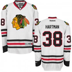 Ryan Hartman Chicago Blackhawks Reebok Authentic White Away Jersey
