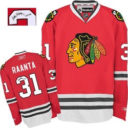 Antti Raanta Chicago Blackhawks Reebok Authentic Red Autographed Home Jersey