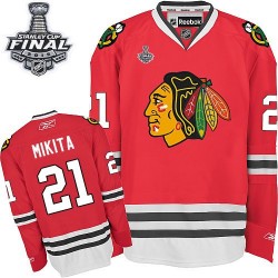 Stan Mikita Chicago Blackhawks Reebok Authentic Red Home 2015 Stanley Cup Jersey