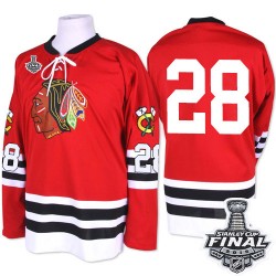 Steve Larmer Chicago Blackhawks Mitchell and Ness Authentic Red 1960-61 Throwback 2015 Stanley Cup Jersey