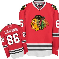 Youth Teuvo Teravainen Chicago Blackhawks Reebok Authentic Red Home Jersey